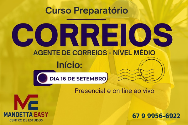 Curso dos Correios – Agente de Correios Presencial