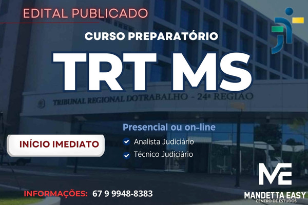 Curso TRT MS – Edital